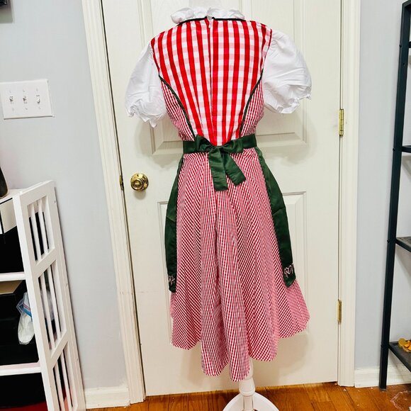 NWOT OKTOBERFEST HALLOWEEN DRINDL TRADITIONAL GERMAN MAID DRESS 2 PIECE - Picture 7 of 9